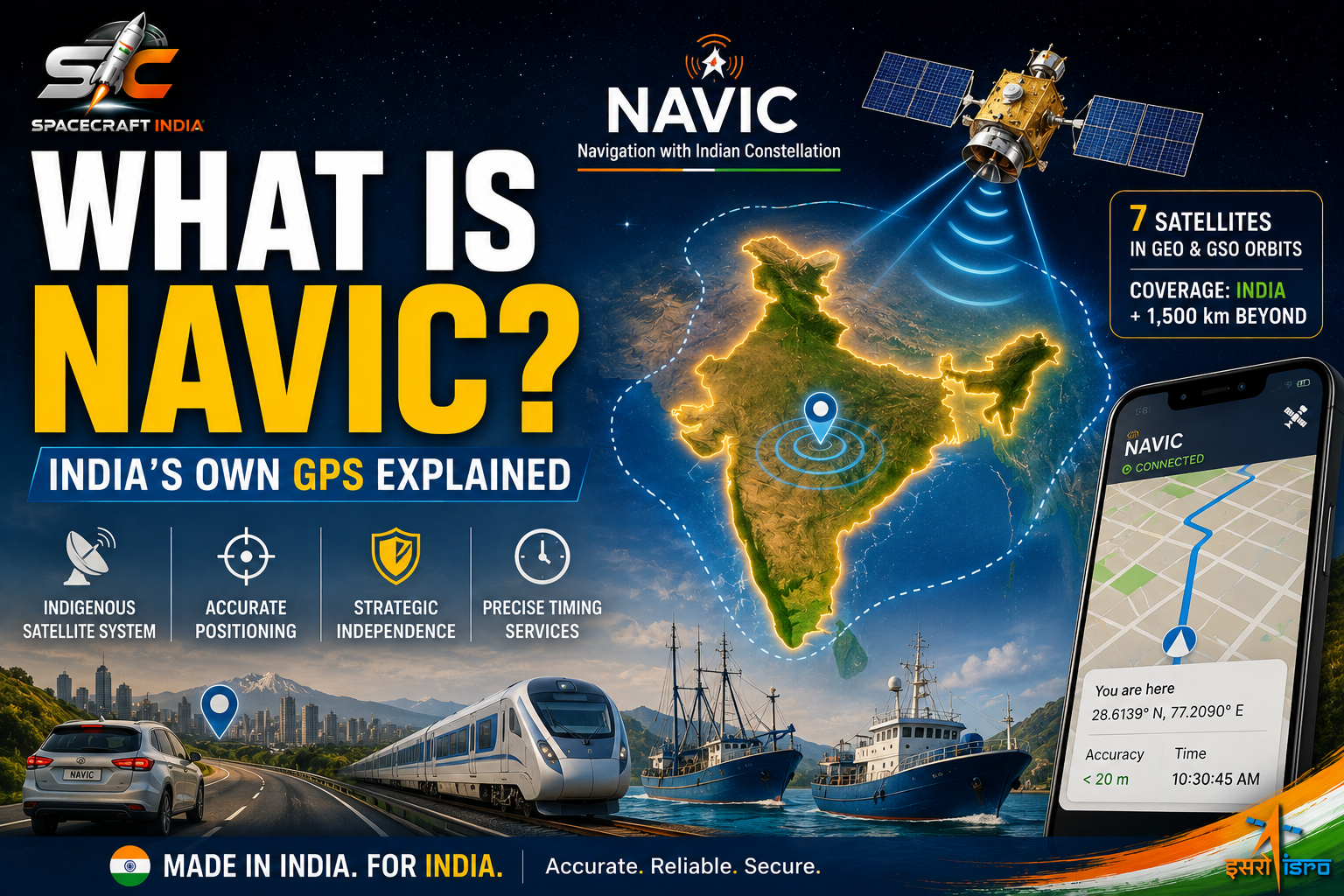 What is NavIC? India's indigenous satellite navigation system developed by ISRO