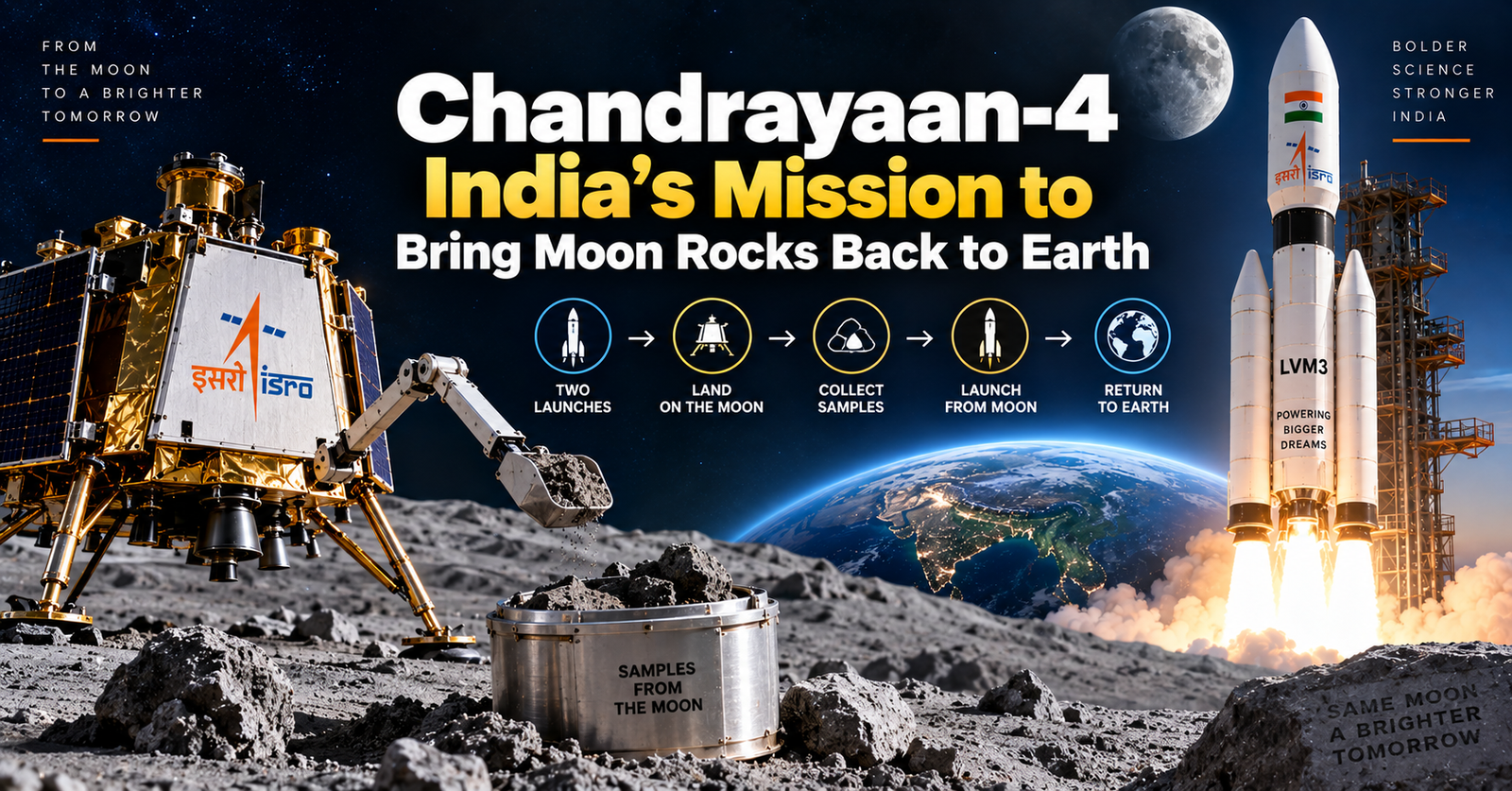 India’s Mission to Bring Moon Rocks Back to Earth