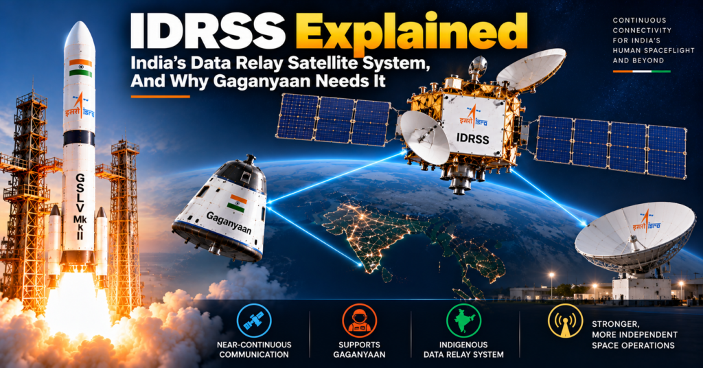 IDRSS Explained: India’s Data Relay Satellite System, And Why Gaganyaan Needs It