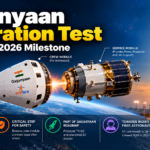 ISRO's Gaganyaan Crew Module, seen here during a 2023 propulsion hot-fire test, just cleared a new separation test ahead of the uncrewed G1 mission