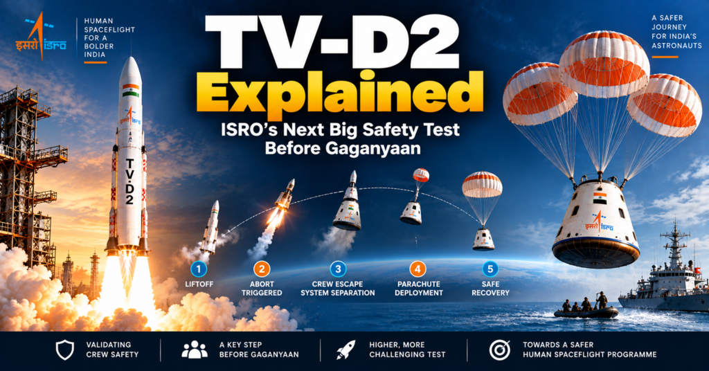 TV-D2 Explained: ISRO’s Next Big Safety Test Before Gaganyaan