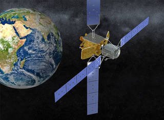 Northrop Grumman Mission Extension Vehicle docking render, a global analog to AayulSAT-1A satellite servicing